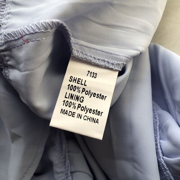 Baby Blue boho peasant long sleeve dress - Picture 15 of 16